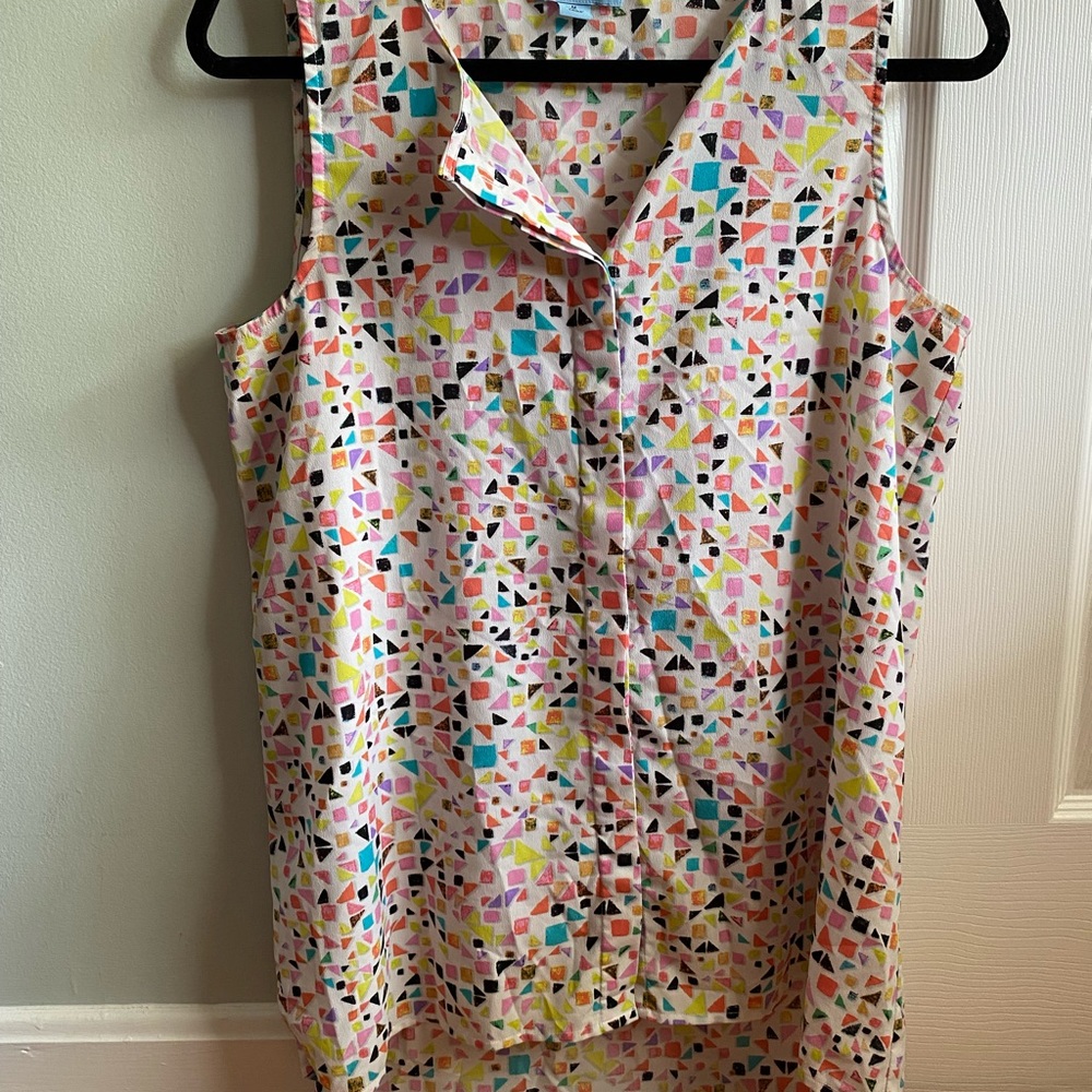 Cece Abstract Print Tank Shell